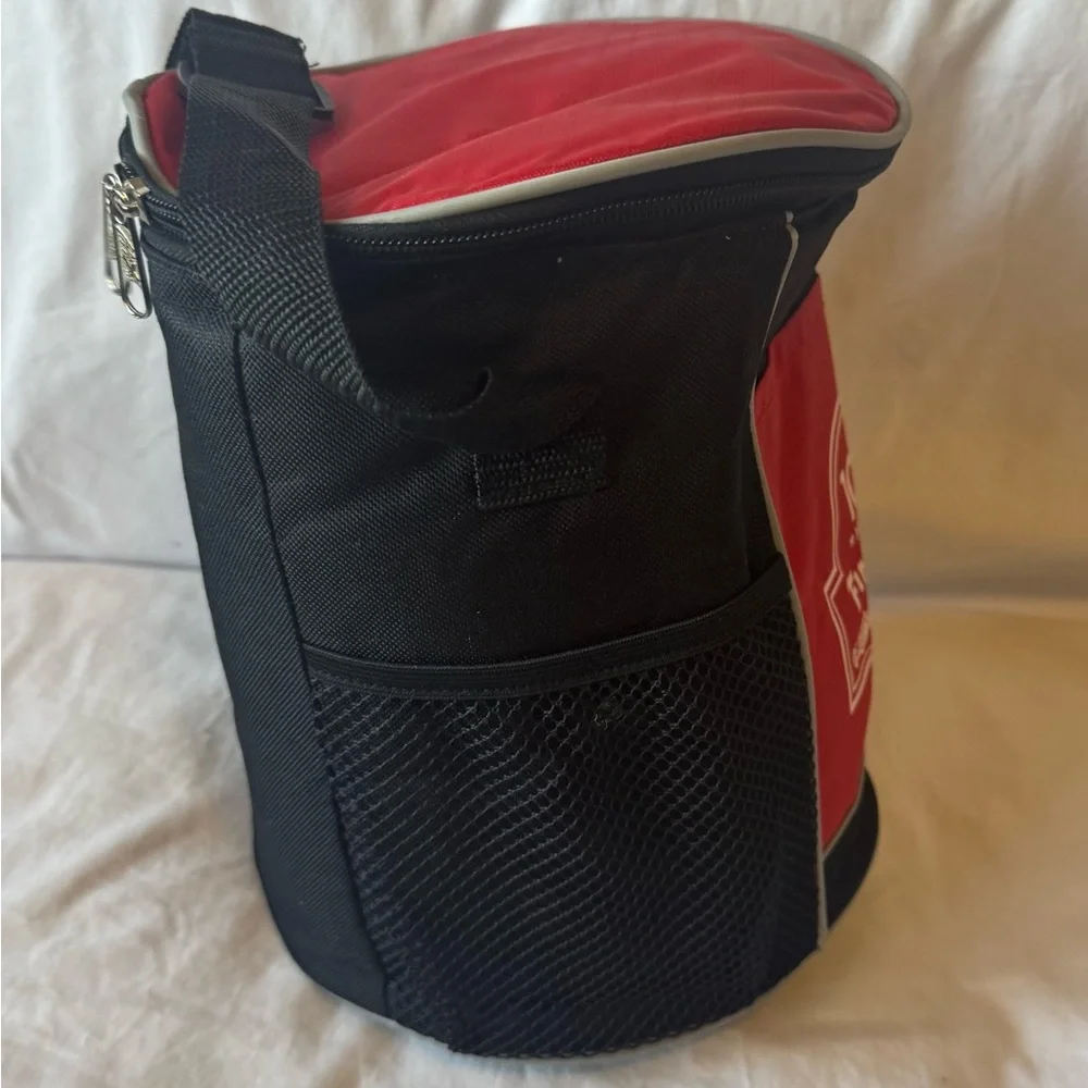Firestone racing red insulated cooler.